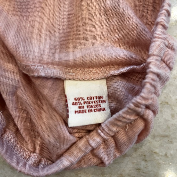 Sundance blush pink flutter-sleeve embroidered V-neck‎ blouse (M) Cottagecore - Picture 5 of 9